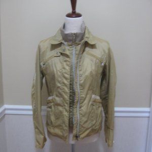 Womens Hiking Outdoor Windbreaker Cargo Jacket Khaki sz S